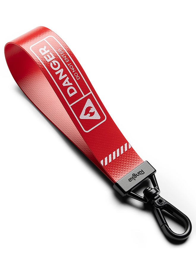 Ringke - حزام حلقة المفاتيح متوافق مع سماعات الأذن والمفاتيح والكاميرات وبطاقة الهوية QuikCatch Keyring Lanyard - Danger Red - Image 1