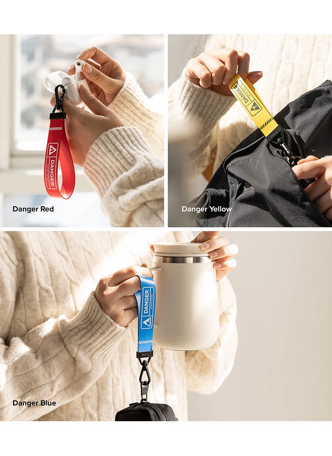 Ringke - حزام حلقة المفاتيح متوافق مع سماعات الأذن والمفاتيح والكاميرات وبطاقة الهوية QuikCatch Keyring Lanyard - Danger Red - Image 1