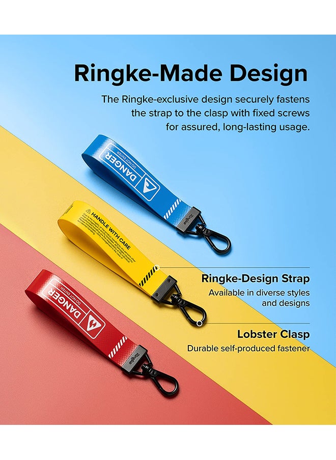 Ringke - حزام حلقة المفاتيح متوافق مع سماعات الأذن والمفاتيح والكاميرات وبطاقة الهوية QuikCatch Keyring Lanyard - Danger Red - Image 1