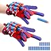 Dolanus Spider Web Shooter Toys for Kids 3 4 5 6 Years Old Includes 2 Gloves 2 launchers 10 Soft Darts 20 Sucker Darts Spider Toy Web Slinger Boy Toys for Birthdays Holidays - Image 2