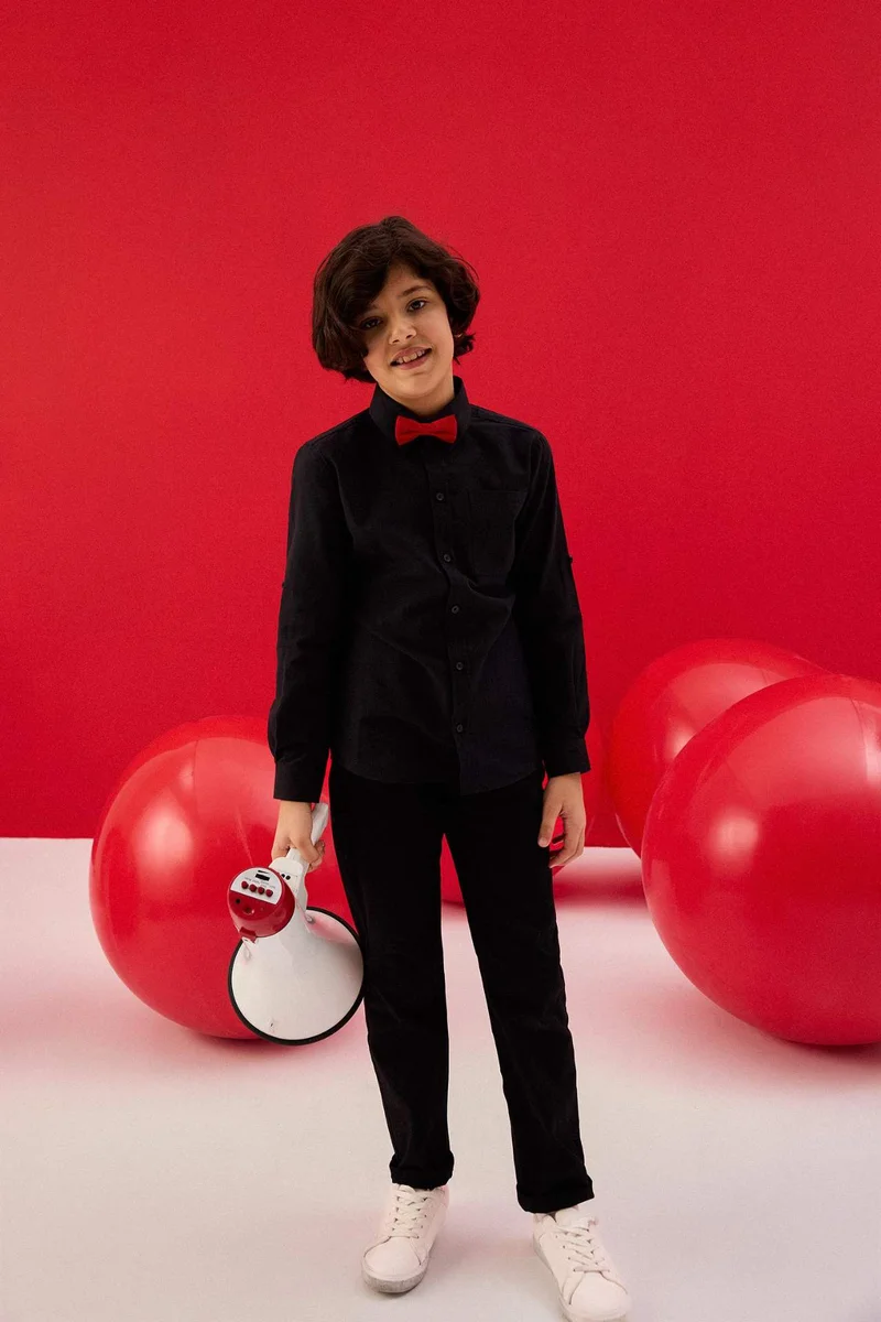 DeFacto Boy Straight Leg Basic Gabardine Trousers