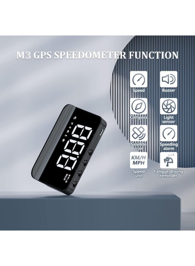 ميكينج تك M1 الزجاج الأمامي الإسقاط الرؤوس حتى العرض، ماكينغتيك رقمي GPS مقياس السرعة مع الملاحة / السرعة / الدورة في الدقيقة / الجهد / درجة الحرارة إنذار الشاشة. مناسبة لجميع المركبات (M1 الأبيض) ، YH0772 - Image 5