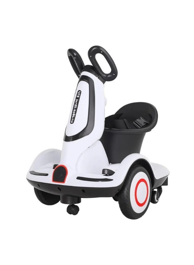 AS Smart 4-Wheel Electric Kids Scooter with Seat and LED Light Suitable for Ages 2-8 Years - Image 1