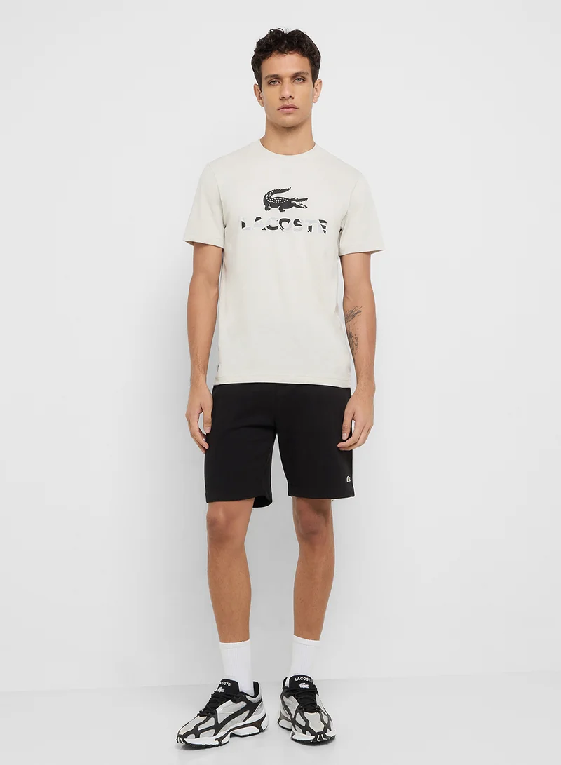 LACOSTE Regular Fit Brushed Fleece Shorts