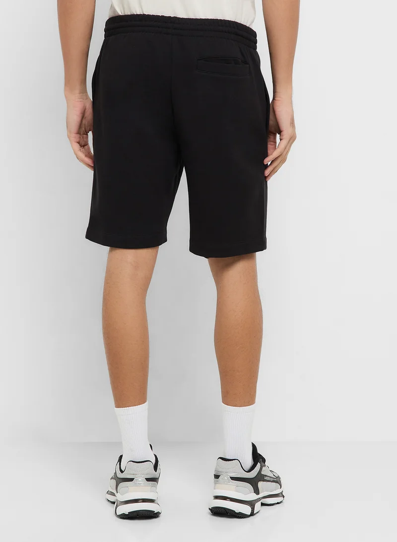 LACOSTE Regular Fit Brushed Fleece Shorts