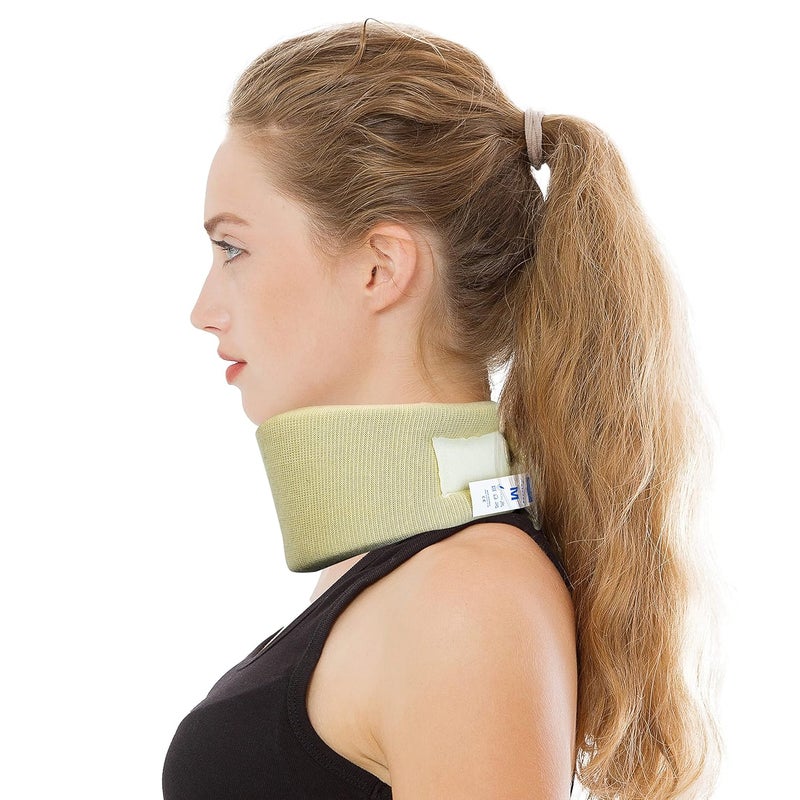 Actesso Neck Collar Brace for Whiplash Trauma Pain Support and Cervical Arthritis Beige Extra Large - Image 2