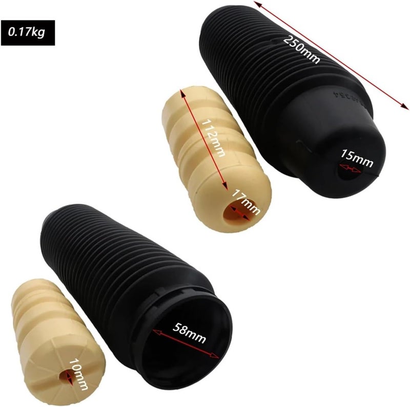 Wivplex Rear Dust Cover Air Shock Absorber Boot Set for Chevrolet Epica - Image 2