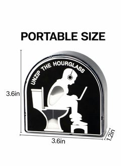 Excefore Hourglass Timer 5 Minutes Toilet Timer Fashion Ornament Creative Toilet Hourglass Gifts for Men Husband Him Boyfriend Dad  - Image 2