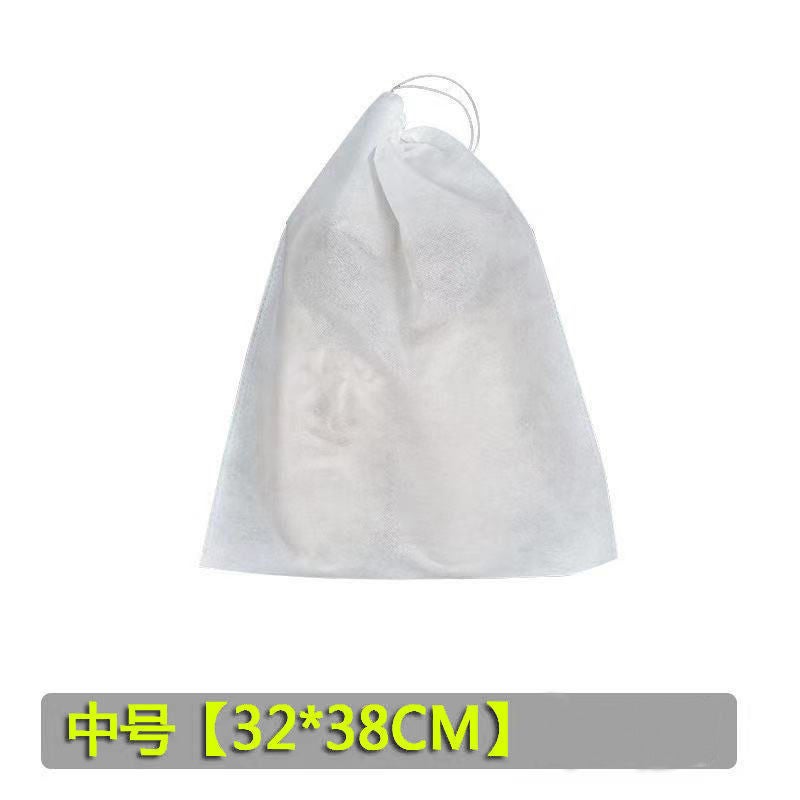 Sun shoes anti-yellow bag small white shoes artifact bag shoes set non-woven fabric drawstring storage bag white shoes anti-dust drying shoe bag 32*38