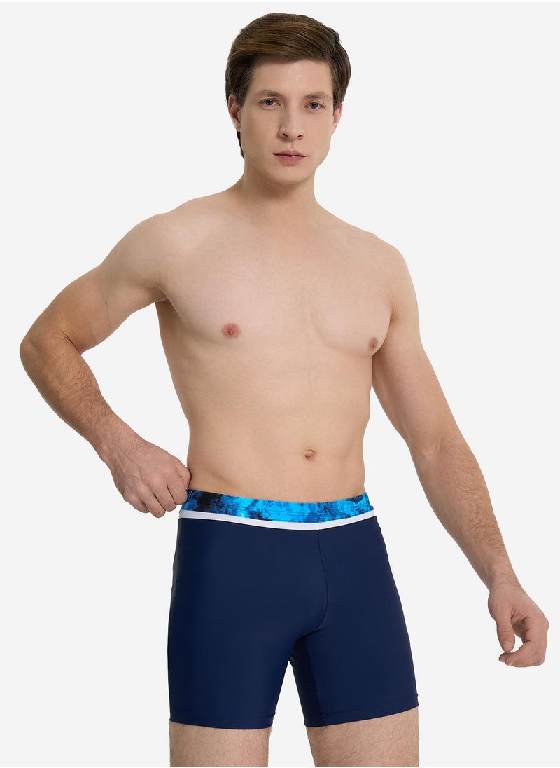 Joss Joss Men's Swimming Trunks-Shorts Blue/Light Blue – Adjustable Waistband, Creora Highclo Technology, Durable & Comfortable for Pool Workouts  - Image 1