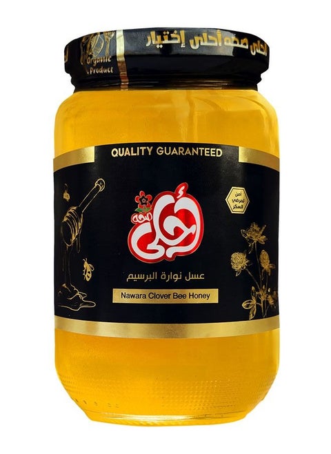 Clover Blossom Honey from Ahla Seha - 450g - 100% Natural, Rich in Vitamins and Minerals, Beneficial for Diabetics, Ideal for Healthy Sweetening and Snacks