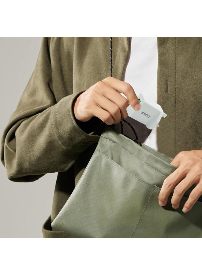 بوو شاحن حائط سريع BWOO ثنائي المنفذ USB-C PD بقوة 30 واط (قابس المملكة المتحدة). وحدة توصيل طاقة عالية السرعة للأجهزة اللوحية، وأجهزة الكمبيوتر المحمولة، وسماعات الأذن، والأجهزة الذكية. وحدة شحن صغيرة الحجم وآمنة، متعددة الحماية (من ارتفاع درجة الحرارة، الجهد، التيار، قصر الدائرة). - Image 5