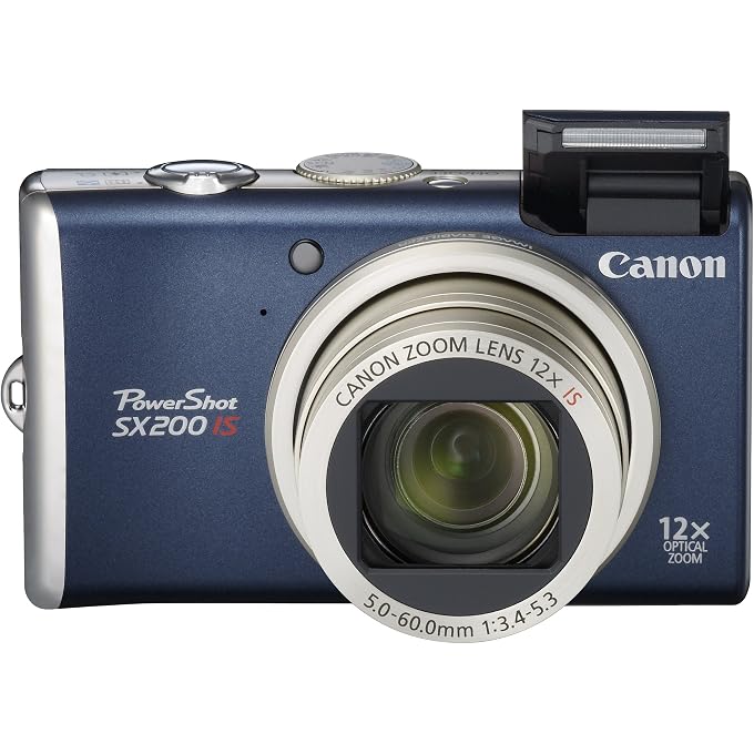 Canon PowerShot SX200IS 12.1 MP Digital Camera with 12x Wide Angle Optical Image Stabilized Zoom and 3.0-inch LCD (Blue) - Image 3