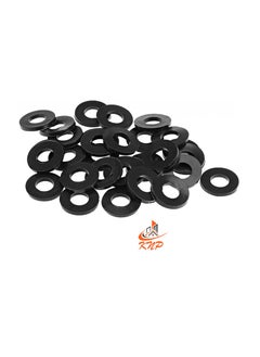 KNP Black 1/2" Rubber Flat Washer - Pack Of 100  - Image 2