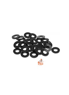 KNP Black 1/2" Rubber Flat Washer - Pack Of 100  - Image 3