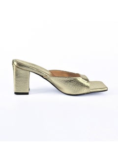 Heeled Sandal Crocodile Strap