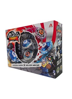 Infinity Nado Infinity Nado Split Series Shadow Shark & Delver Mecha Spinning Tops Set  - Image 1