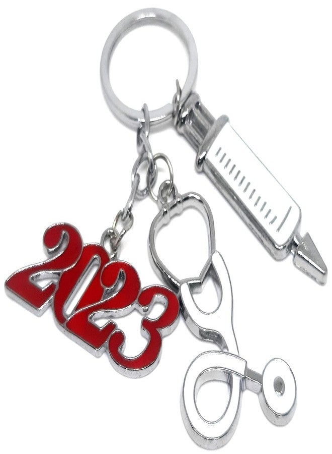 أورا سلسلة مفاتيح أورا هدية تخرج للأطباء والرجال والنساء والأولاد والبنات والأصدقاء، سلسلة مفاتيح معدنية متعددة الألوان للدراجات والسيارات والمنزل والمكتب - Image 1