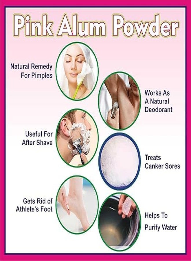 Valuableplus 1kg Pink Alum Powder, Fitkari Stone for Skin Care and Water Purification - Image 2