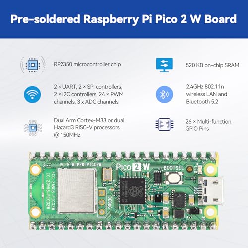 SunFounder Raspberry Pi Pico 2 W Ultimate Starter Kit with 110+Video Courses Online Tutorials, 96 Projects (16 IoT Projects), MicroPython, C++ (Compatible with Arduino IDE) - Image 4