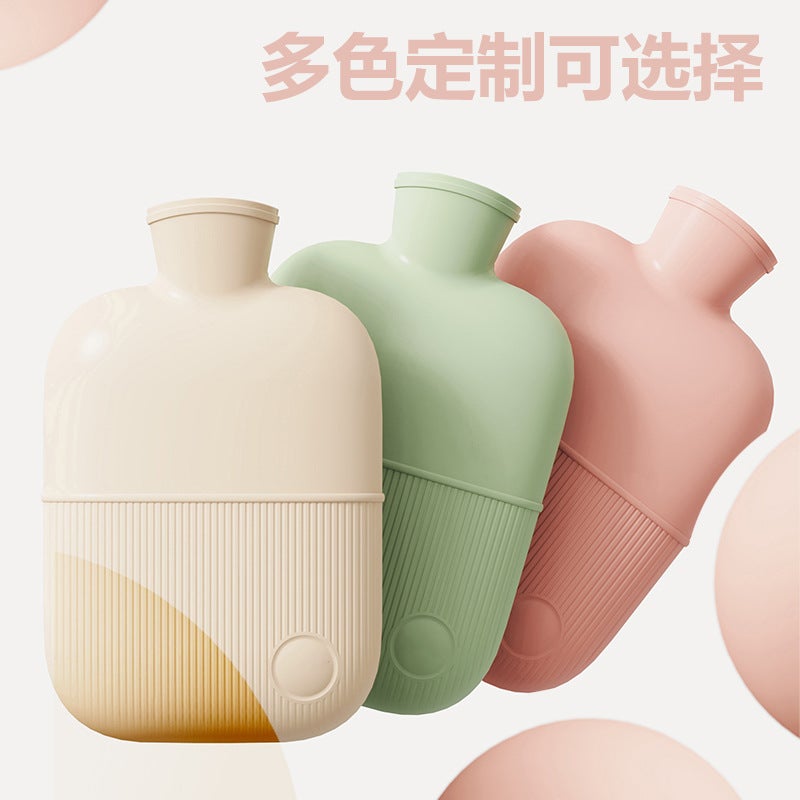 Water Bottle Filled With Water To Warm Belly, Hand Warmer, Water Bottle To Apply On Belly, Cute Female Student Plush Compress Water Bag - Image 2