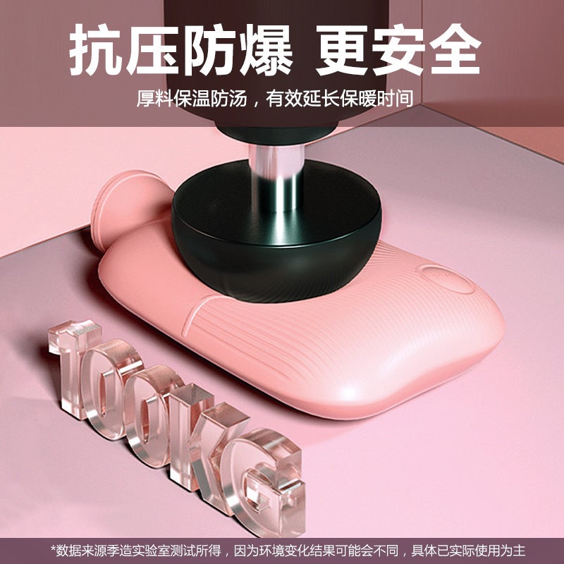 Water Bottle Filled With Water To Warm Belly, Hand Warmer, Water Bottle To Apply On Belly, Cute Female Student Plush Compress Water Bag - Image 5