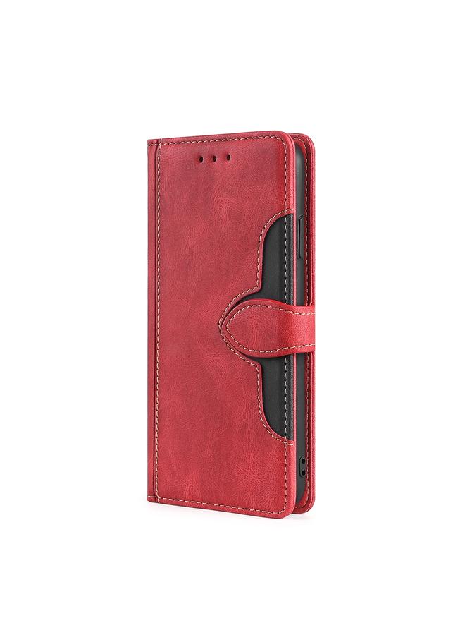 اس-توب جراب لهاتف Nokia C01 Plus / C1 الإصدار الثاني، جراب هاتف جلدي بملمس جلدي وقبعة من القش مع مشبك مغناطيسي - Image 2