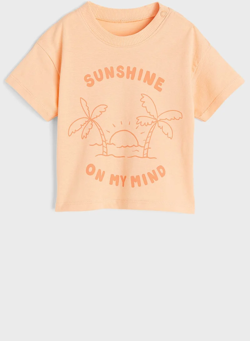 اتش اند ام Kids Slogan Print T-Shirt