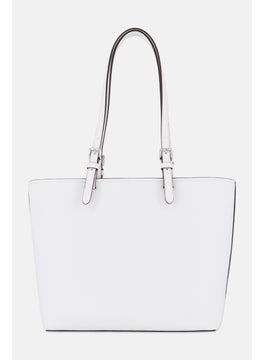 Michael Kors Women Brand Logo Tote Bag 25,5 H x 40 L x 12 W cm, White  - Image 3