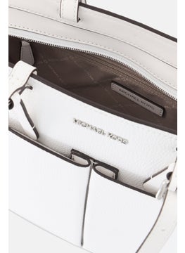 Michael Kors Women Brand Logo Tote Bag 25,5 H x 40 L x 12 W cm, White  - Image 4