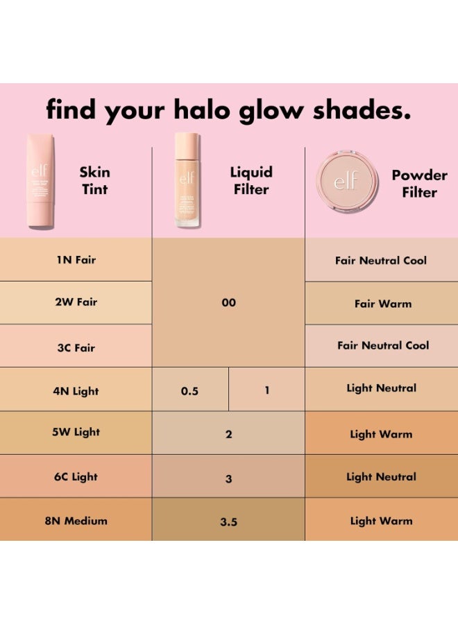 elf e.l.f. Halo Glow Skin Tint SPF 50, Tinted Moisturizer For Light, Buildable Coverage, Creates A Natural Glow, Vegan & Cruelty-Free, 4 Light Neutral 30ml - Image 4
