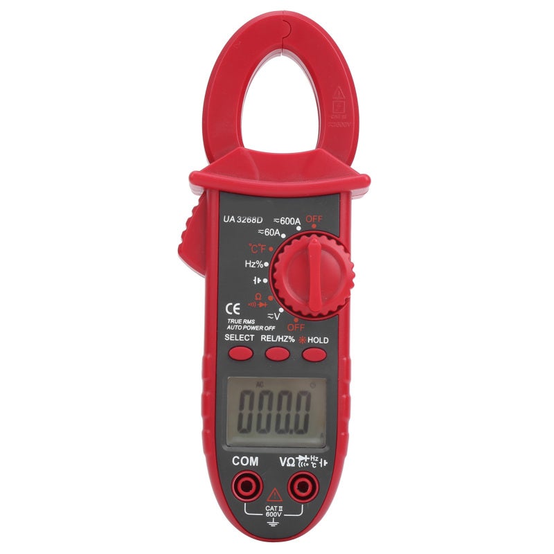 UYIGAO Digital Clamp Meter: 3 1/2 Digits, Auto Range, NCV Test, Overload Protection - Multifunctional Measuring Instrument, Portable Handheld Design, Safe Plastic Material for Electrical Maintenance, Home In - Image 3