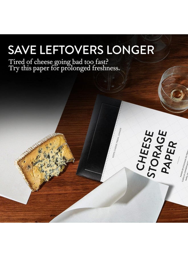 Formaticum Cheese Storage Wax Coated Paper - Porous Wax Sheets From France - Keep Cheese or Charcuterie Fresh - Professional Grade Cheese Paper for Wrapping Cheese - 11 x 14 (15 Sheets with Labels) - Image 5