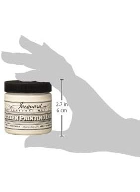 Jacquard - Jacquard Professional Screen Print Ink WaterSoluable 4oz Jar White 118 - Image 1