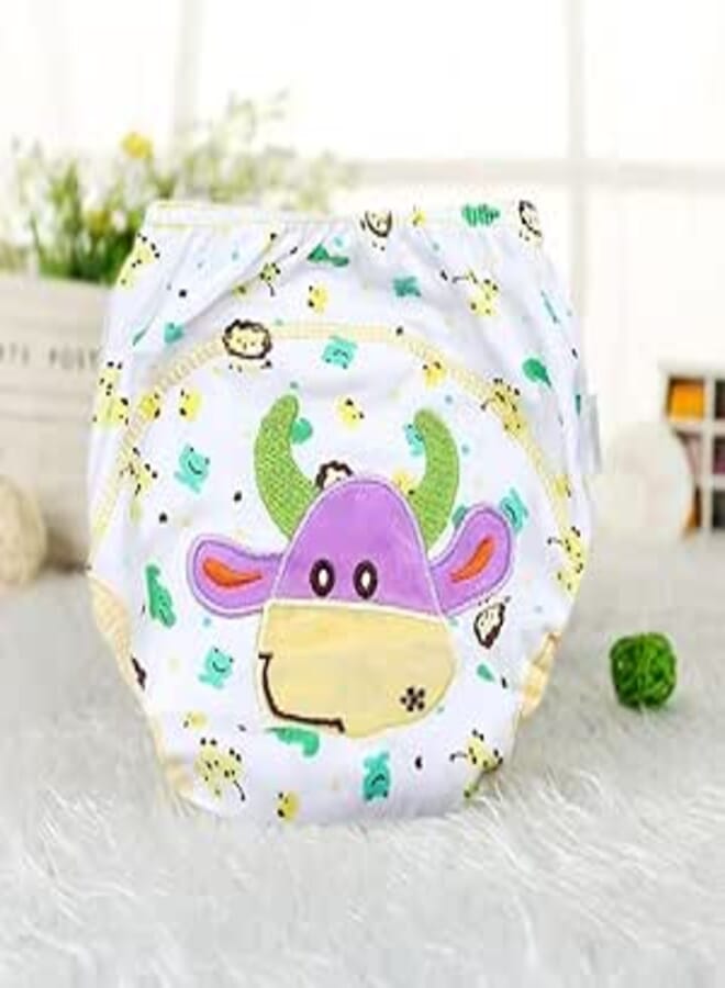 hanso Baby Diapers Cotton and Reusable Baby Washable Cloth Diaper Nappies, Baby Training Pants, Ideal for Toddlers and Children (Bull) assorted shapes 