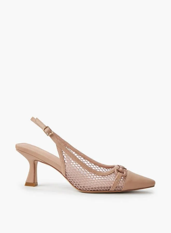 سيليست Women Kitten Heel Backstrap Shoes