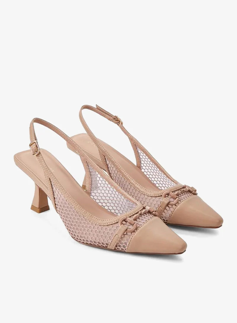سيليست Women Kitten Heel Backstrap Shoes