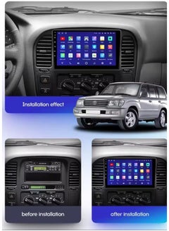 Vierex Android Car Stereo For Toyota Land Cruiser 100 1998-2002 Screen With Apple Carplay Android Auto Wireless WiFi DSP FM&AM BT AHD Camera Included Fast Interface Mic Touchscreen  - Image 3