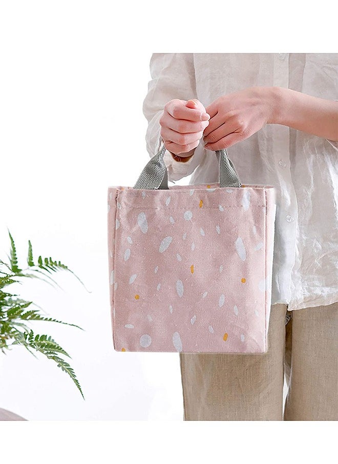 Generic 5L Oxford Cloth Insulated Lunch Drawstring Opening Tote Bag, Reusable Waterproof Aluminum Foil Lining BPA Free Leakproof Meal Sack, Large Capacity Food Storage Bag (Pink)  - Image 4