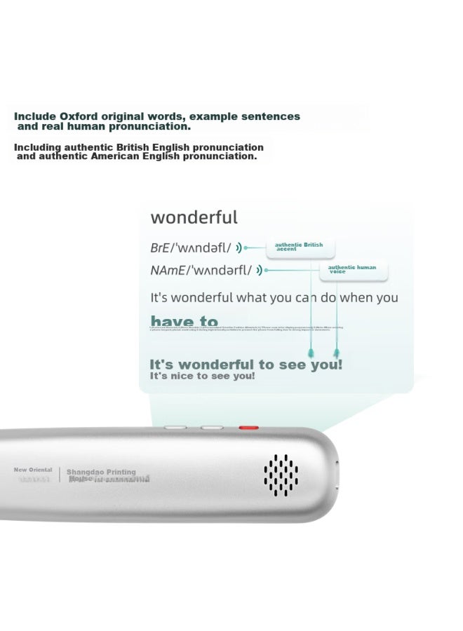 Xdf.Cn New Oriental Dictionary Pen Z1 English Learning Translation Electronic Dictionary For Primary, Middle And High School Students, Synchronized With Textbooks, Scanning Pen For Vocabulary Memorization, Business Press - Image 3