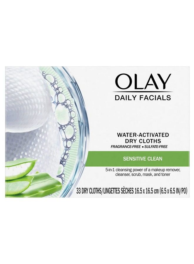 Olay Daily Facials Gentle Clean 5In1 Water Activated Cloths With Vitamin E For Younger Looking Skin 33 Ea (Pack Of 2) - Image 2