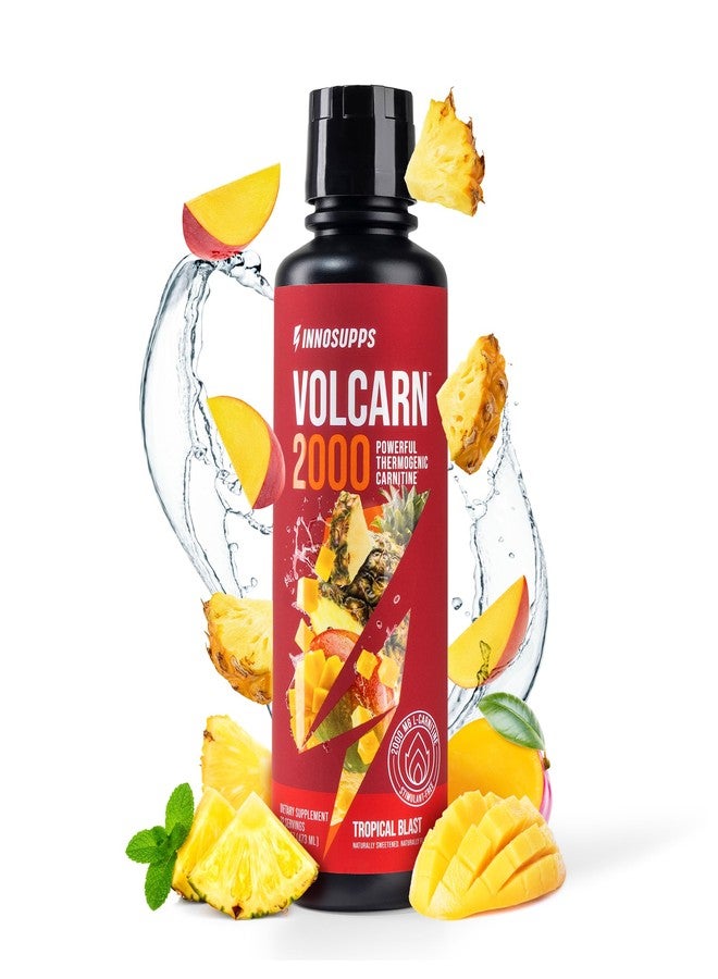 InnoSupps Volcarn 2000 - L-CARNITINE Advanced Energy Liquid | ATP Enhancer with GBEEC | Boosts Energy, Enhances Focus, Caffeine Free, No Artificial Sweeteners | 32 Servings (Tropical Blast) - Image 1