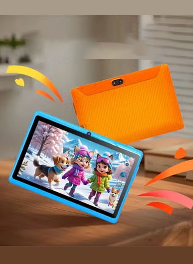 Npad706 Tablet Learning Machine 7-Inch WiFi Video Tablet PC with Face Unlock | HD Front & Rear Cameras | Dual SIM Smartphone | Global Language Support | Kids Educational Touchscreen Device | Metal Body Android Tablet | Phone Call Support | 2GB+32GB