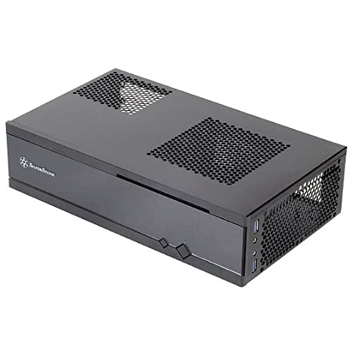 SilverStone لوحة أمامية أكريليك من الفولاذ سيلفرستون بسماكة 0.8 مم لحالات مركز الوسائط/HTPC Mini-ITX ML05B - Image 1