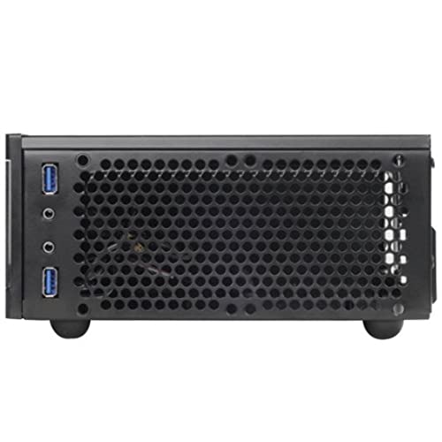 SilverStone لوحة أمامية أكريليك من الفولاذ سيلفرستون بسماكة 0.8 مم لحالات مركز الوسائط/HTPC Mini-ITX ML05B - Image 5