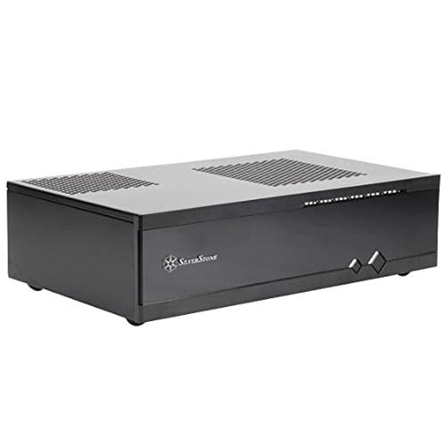 SilverStone لوحة أمامية أكريليك من الفولاذ سيلفرستون بسماكة 0.8 مم لحالات مركز الوسائط/HTPC Mini-ITX ML05B - Image 3