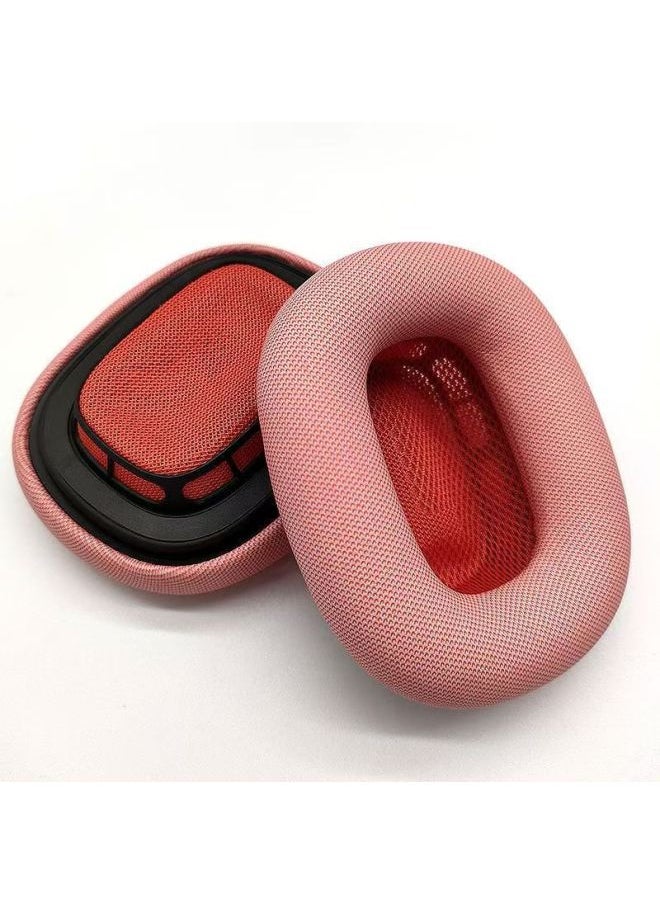 Suitable For Apple Airpods Max Headset Headset Original Equipped With Infinite Bluetooth Headset Noise Reduction Ear Cap-Color:Red [one] [original Mesh Style]