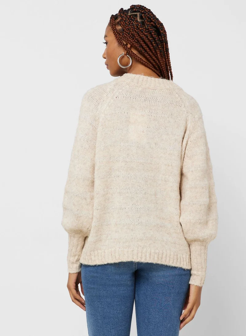 ONLY Balloon Sleeve Knitted Sweater