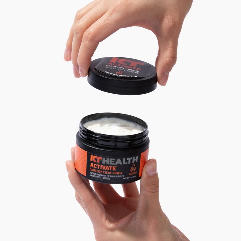 KT TAPE KT Health, Magnesium Cream, Activate - Warms & Loosens Tight Muscles - Use Pre-Workout to Reduce Stiffness - Image 5