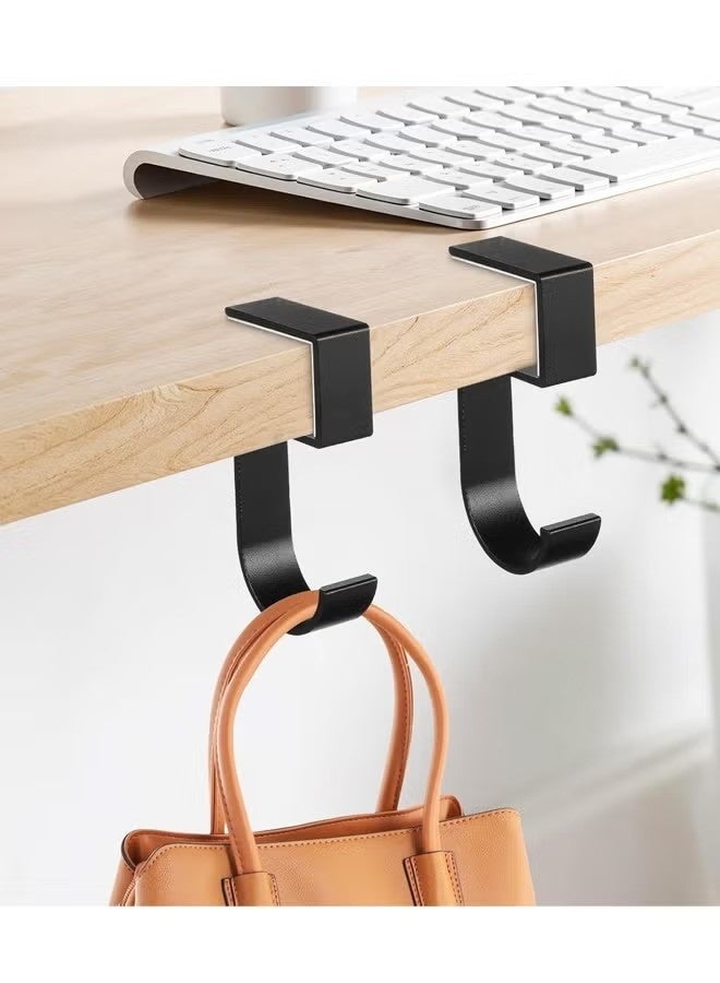 3 PCS Black Purse Hook for Table - Bag Hanger, Desk Hook for Bag, Portable Purses Clips for Tables - Image 3